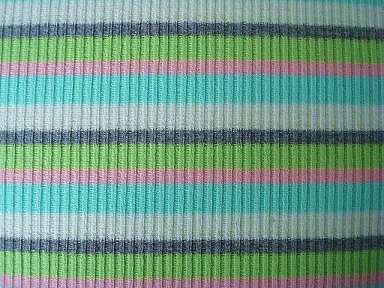 Stretch Colour Stripe Rib Knitting Fabric